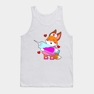 Fox as Nurse with Syringe Tank Top